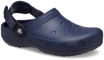 Zapato de trabajo estilo zueco antideslizante, con puntera blanda, azul navy, unisex, Crocs CR209952-410 Classic