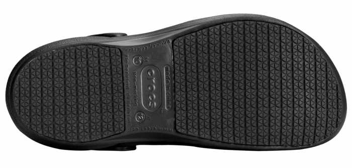 alternate view #4 of: Crocs Bistro Unisex Black Slip Resistant Soft Toe Clog