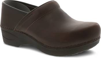 Zapato de trabajo estilo zueco, sin cordones, antideslizante, impermeable (WP), con puntera blanda, color marrÝn, Dansko DK3950070202 XP 2.0, para mujer
