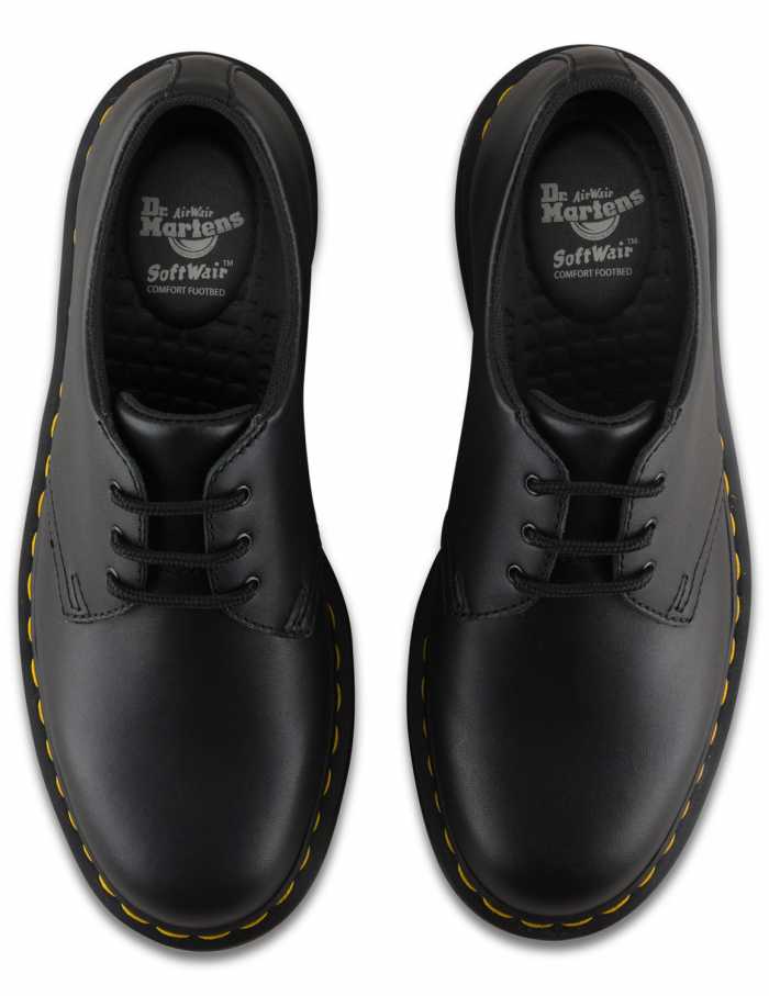 Dr. Martens DMR24381001 1461 Originals, Unisex, Black, Soft Toe Slip Resistant Oxford