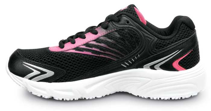 alternate view #3 of: Zapato de trabajo deportivo bajo, antideslizante, color negro/rosa/plata metalizado, FILA FIL680011 Memory Starform SR, para mujer