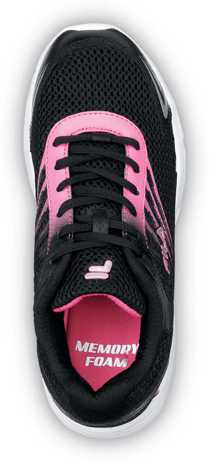 alternate view #4 of: Zapato de trabajo deportivo bajo, antideslizante, color negro/rosa/plata metalizado, FILA FIL680011 Memory Starform SR, para mujer