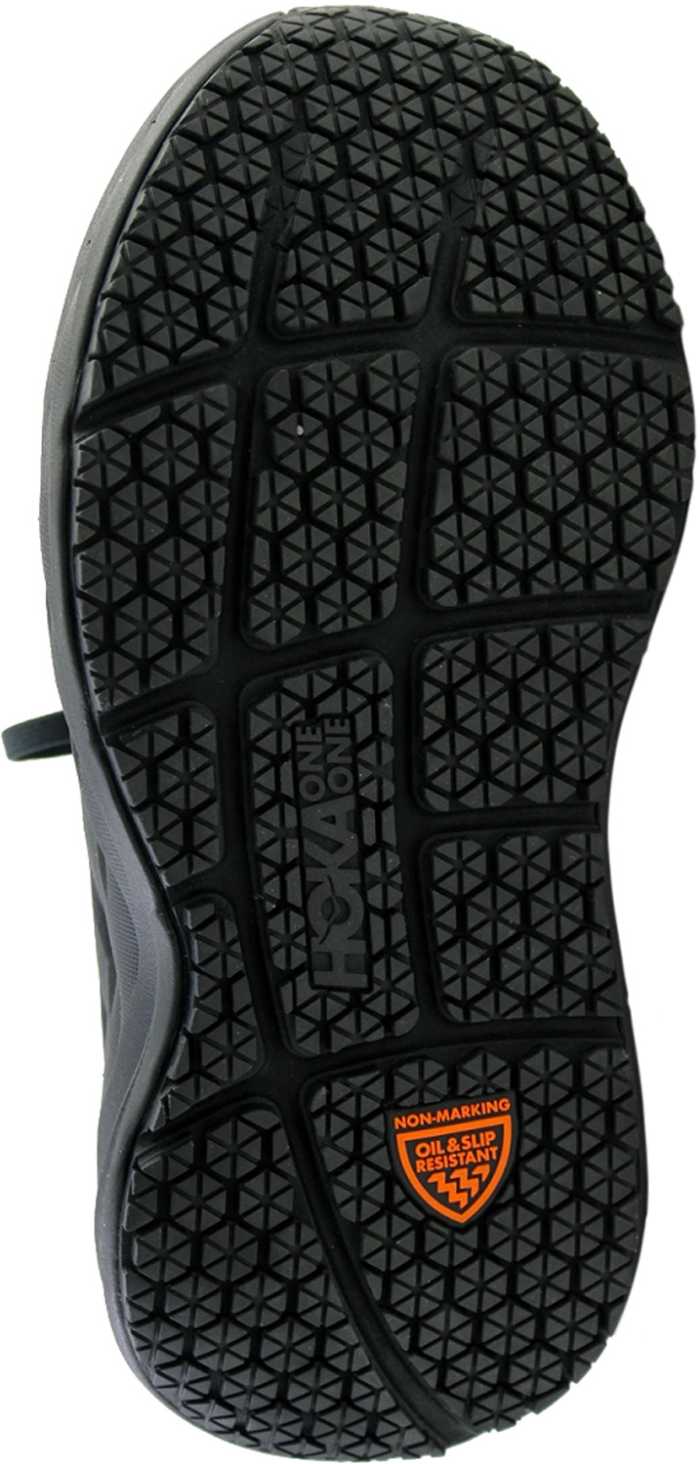 alternate view #5 of: HOKA HO1110520BBLC Bondi SR Men's, Black, Soft Toe, Slip Resistant Athletic Work Shoe