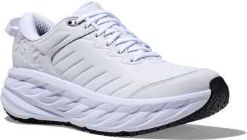 Zapato de trabajo deportivo antideslizante con puntera blanda, blanco, de mujer, HHOKA HO1110521WHT Bondi SR