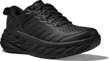 Zapato de trabajo atlÒtico ancho, antideslizante con puntera blanda, negro, de hombre, HOKA HO1129350BBLC Bondi SR