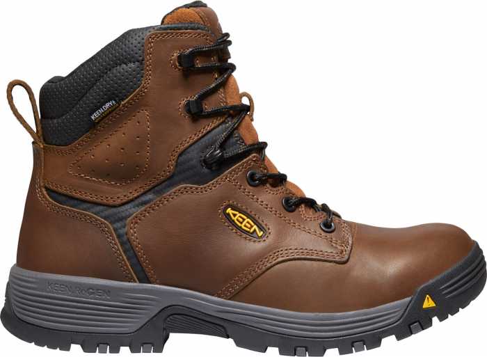 view #1 of: KEEN Utility KN1024185 Chicago, Men's, Brown, Soft Toe, EH, WP, 6 Inch Boot