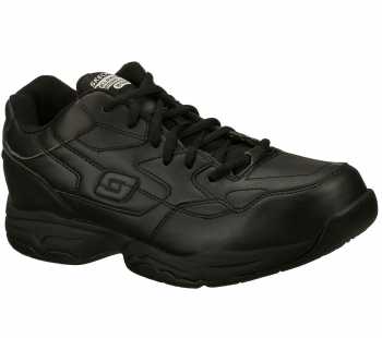 SKECHERS Work SK77032 Felton-Altair Men's, Black, Soft Toe, Slip Resistant Athletic