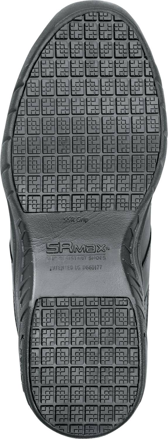 alternate view #5 of: SR Max SRM1400 Charlotte, Men's, Black, Athletic Slip On Style, MaxTRAX Slip Resistant, Soft Toe Work Shoe