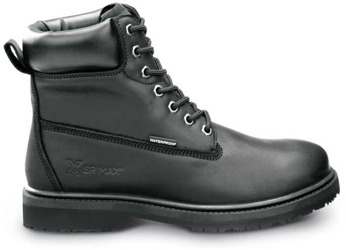 alternate view #2 of: SR Max SRM5510 Duluth, Men's, Black, 6 Inch, Waterproof, MaxTRAX Slip Resistant, Soft Toe Work Boot