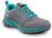 view #1 of: Reebok Work SRB030 Sublite, Women's, Grey/Turquoise, Athletic Style, MaxTRAX Slip Resistant, Soft Toe Work Shoe