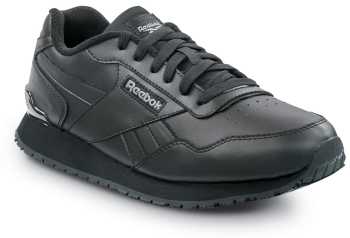 Reebok Work SRB1953 Harman, Men's, Black, Retro Jogger Style, Slip-Resistant, EH, Soft Toe Work Shoe