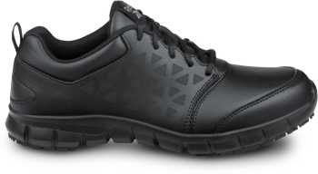 Reebok Work SRB3203 Sublite Cushion Work, Men's, Black, Athletic Style, MaxTRAX Slip Resistant, Soft Toe Work Shoe