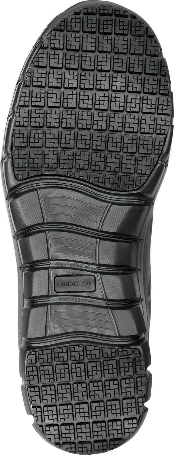 Reebok Work SRB3204 Sublite Cushion Work, Black, Men's, Mid-Athletic Style Slip Resistant Soft Toe Work Shoe