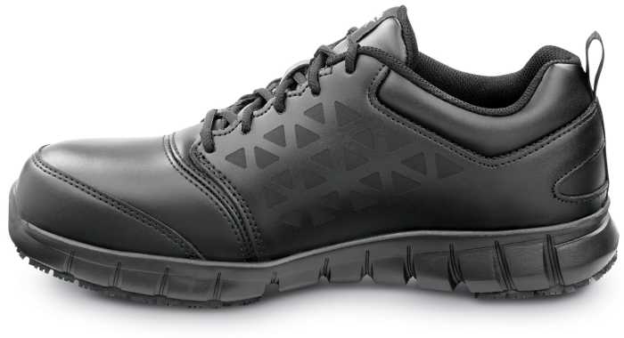 Reebok Work SRB3206 Sublite Cushion Work, Black, Men's, Athletic Style Slip Resistant Composite Toe, EH, Work Shoe