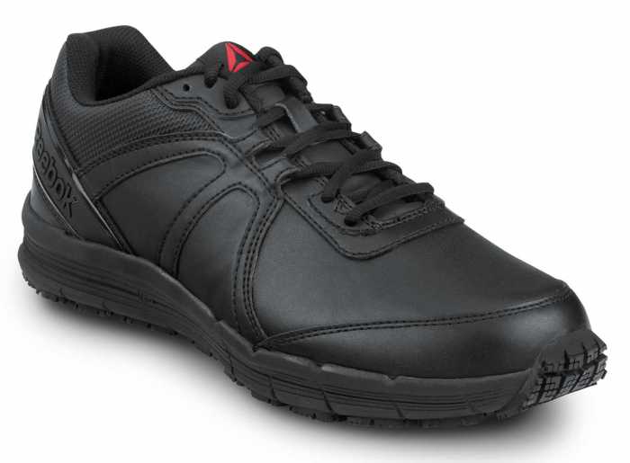 alternate view #2 of: Zapato de trabajo, con puntera blanda, antideslizante MaxTRAX, estilo atlético, negro, de hombre, Reebok Work SRB3507 Guide