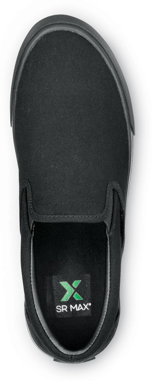 alternate view #4 of: SR Max SRM1630 Southport, Men's, Black, Skate Style, MaxTRAX Slip Resistant, Soft Toe Work Shoe