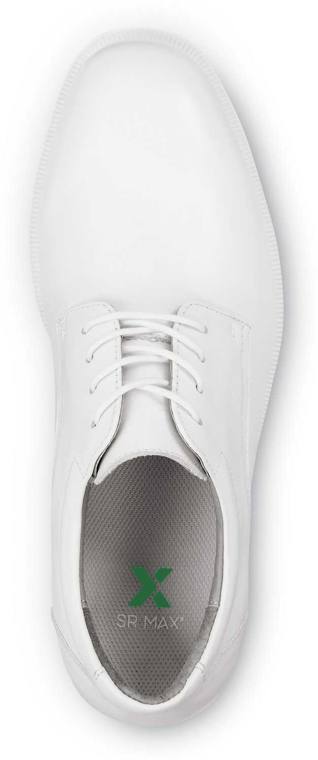 alternate view #4 of: SR Max SRM3540 Arlington, Men's, White, Dress Style, MaxTRAX Slip Resistant, Soft Toe Work Shoe