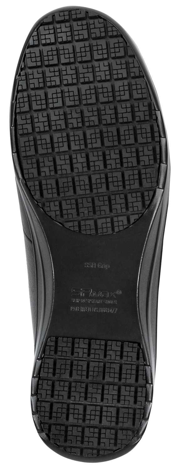 alternate view #5 of: Zapato de trabajo con puntera blanda, antideslizante MaxTRAX, estilo Oxford casual, negro, de mujer, SR Max SRM400 Abilene