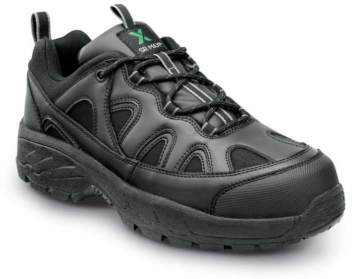 view #1 of: Zapato de trabajo, antideslizante MaxTRAX, EH, con puntera de acero de estilo atlético, negro, unisex SR Max SRM4400 Walden
