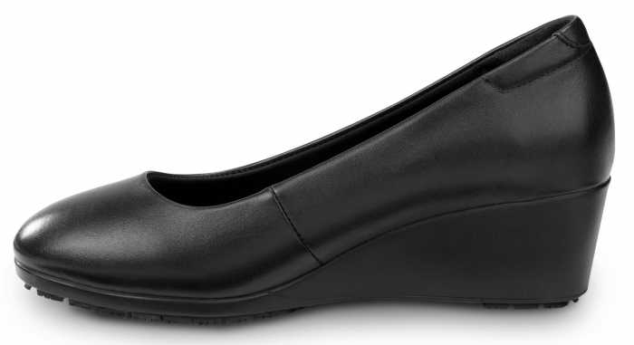 alternate view #3 of: SR Max SRM555 Orlando, Women's, Black, High Wedge Dress Style, MaxTRAX Slip Resistant, Soft Toe Work Shoe