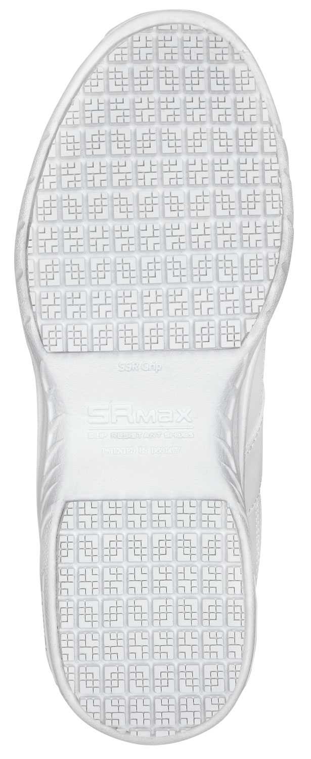 alternate view #5 of: SR Max SRM6140 Dover, Men's, White, Athletic Style Soft Toe Slip Resistant Work Shoe