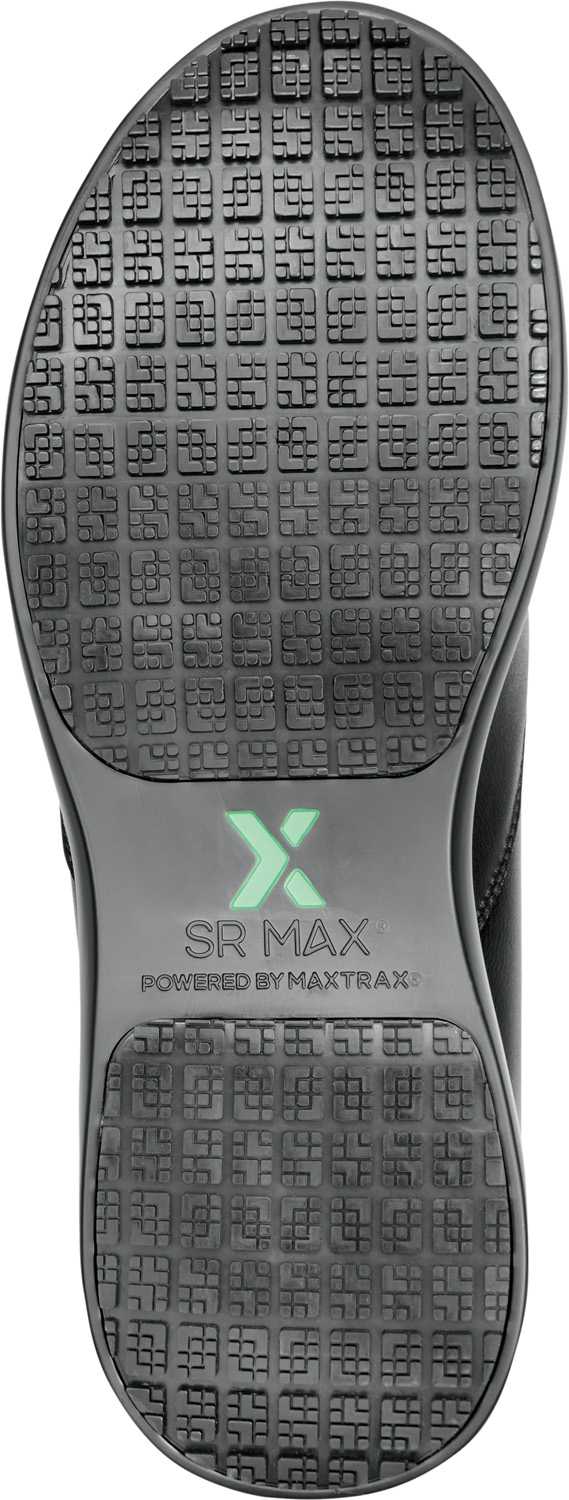 alternate view #5 of: Zapato de trabajo con puntera blanda, antideslizante MaxTRAX, estilo Oxford con elásticos laterales, negro de mujer SR Max SRM652 Saratoga
