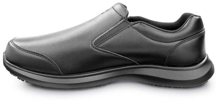 alternate view #3 of: Zapato de trabajo con puntera blanda, antideslizante MaxTRAX, estilo Oxford con elásticos laterales, negro de hombre SR Max SRM6520 Saratoga