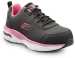 view #1 of: SKECHERS Work Arch Fit SSK108098BKPK Reagan, Women's, Black/Pink, Athletic Style, Alloy Toe, EH, MaxTRAX Slip Resistant, Work Shoe