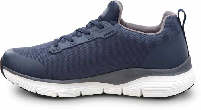 alternate view #3 of: SKECHERS Work Arch Fit SSK8038NVY Jake, Men's, Navy, Slip On Athletic Style, MaxTRAX Slip Resistant, Soft Toe Work Shoe