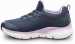 alternate view #3 of: SKECHERS Work Arch Fit SSK8436NVY Leslie, Women's, Navy, Slip On Athletic Style, Alloy Toe, MaxTRAX Slip Resistant, Work Shoe