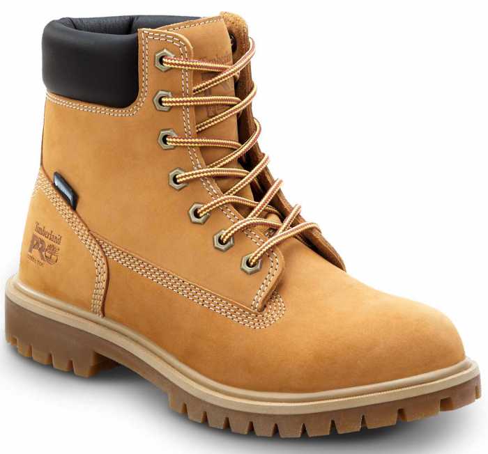 view #1 of: Timberland PRO STMA1X7R 6IN Direct Attach Women's, Wheat, Steel Toe, EH, MaxTRAX Slip Resistant, WP/Insulated Boot