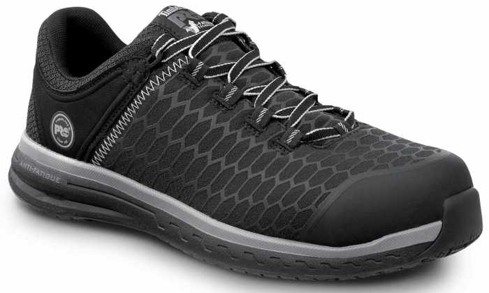 view #1 of: Timberland PRO STMA1XPD Powerdrive, Men's, Black, Comp Toe, EH, MaxTRAX Slip Resistant Low Athletic