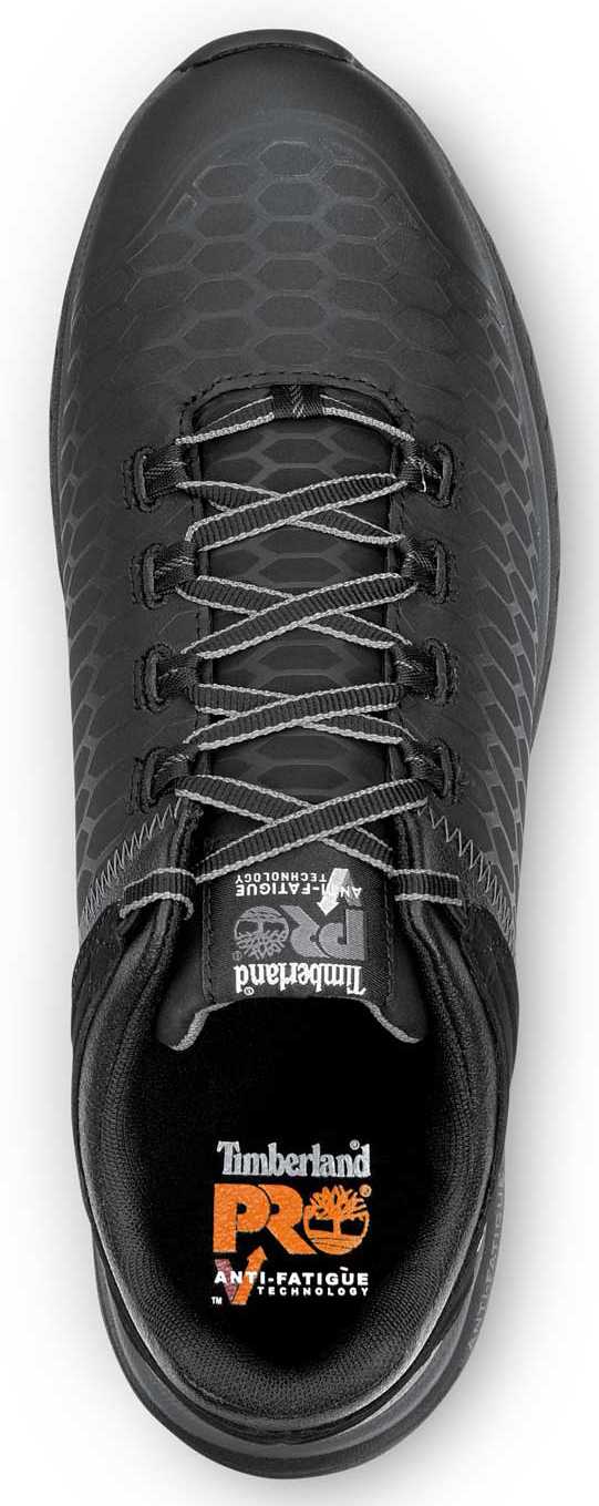 Timberland PRO STMA1XQX Powerdrive, Men's, Black, Soft Toe, EH, MaxTRAX Slip Resistant Low Athletic