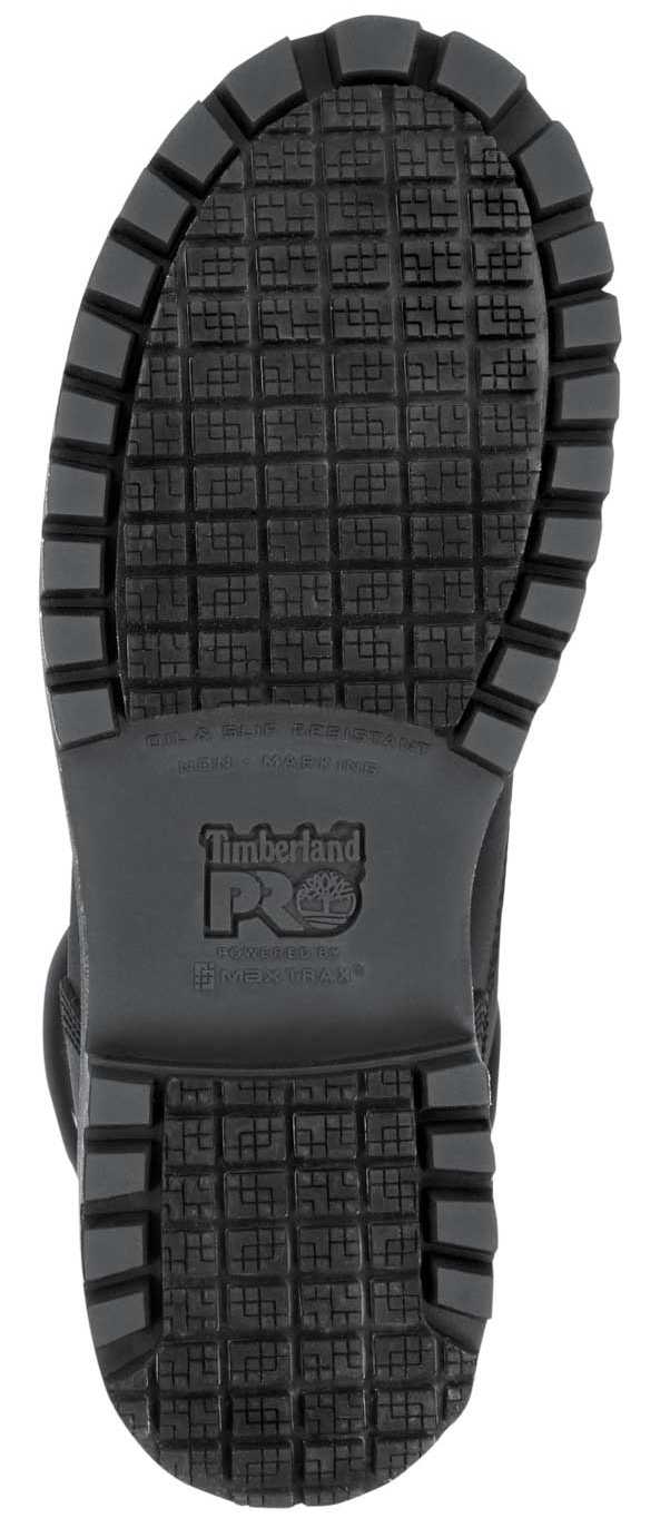 alternate view #5 of: Timberland PRO STMA2R6D 6IN Direct Attach, Women's, Black, Soft Toe, EH, WP/Insulated, MaxTRAX Slip-Resistant Boot