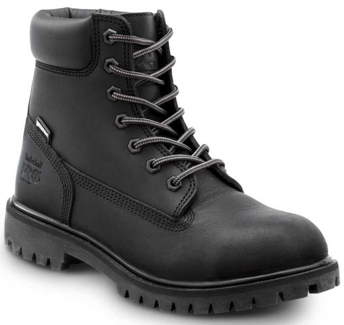 view #1 of: Timberland PRO STMA2R6D 6IN Direct Attach, Women's, Black, Soft Toe, EH, WP/Insulated, MaxTRAX Slip-Resistant Boot