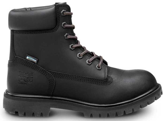 alternate view #2 of: Timberland PRO STMA2R6D 6IN Direct Attach, Women's, Black, Soft Toe, EH, WP/Insulated, MaxTRAX Slip-Resistant Boot