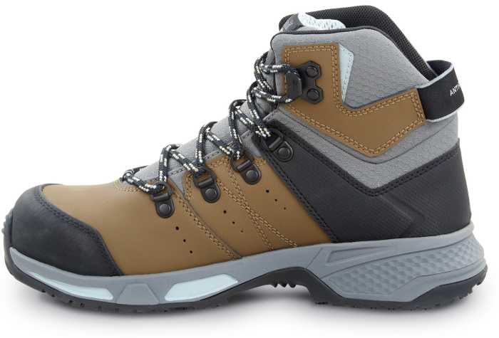 alternate view #3 of: Timberland PRO STMA44N9 Switchback, Women's, Brown/Blue Pop, Comp Toe, EH, WP, MaxTRAX Slip-Resistant Work Hiker