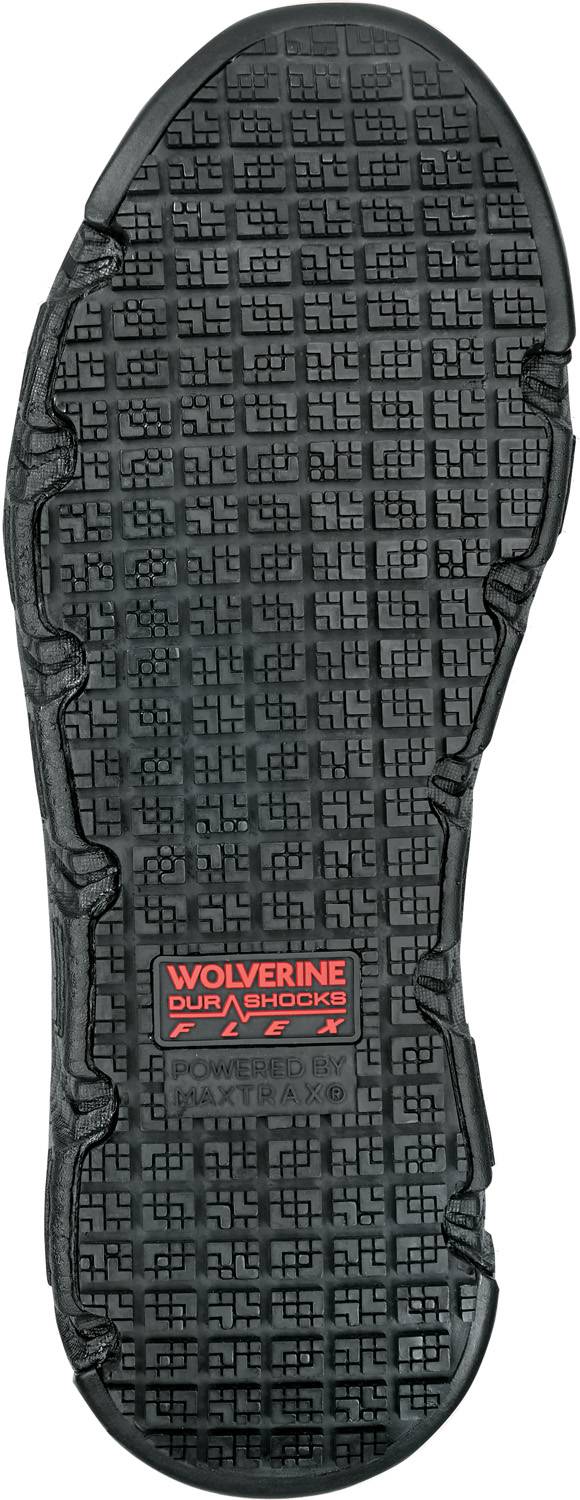 alternate view #5 of: Wolverine SWW081004 Rev Vent UltraSpring, Men's, Black, MaxTRAX Slip Resistant, Comp Toe, EH, Hi-Top Athletic Work Shoe