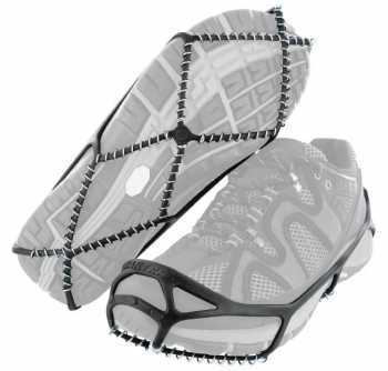 Yaktrax Walker Black Men's and Women's Rubber Steel Coil Men's sizes 1 to 4 and a half. Women's 2 and a half to 6.